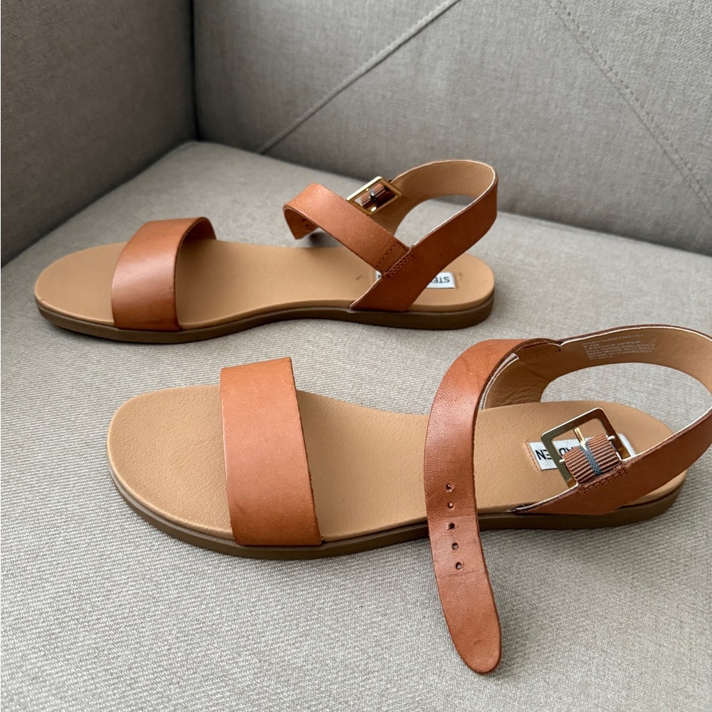 Steve Madden Brown Strappy Sandals